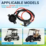 DC charger receptacle with harness